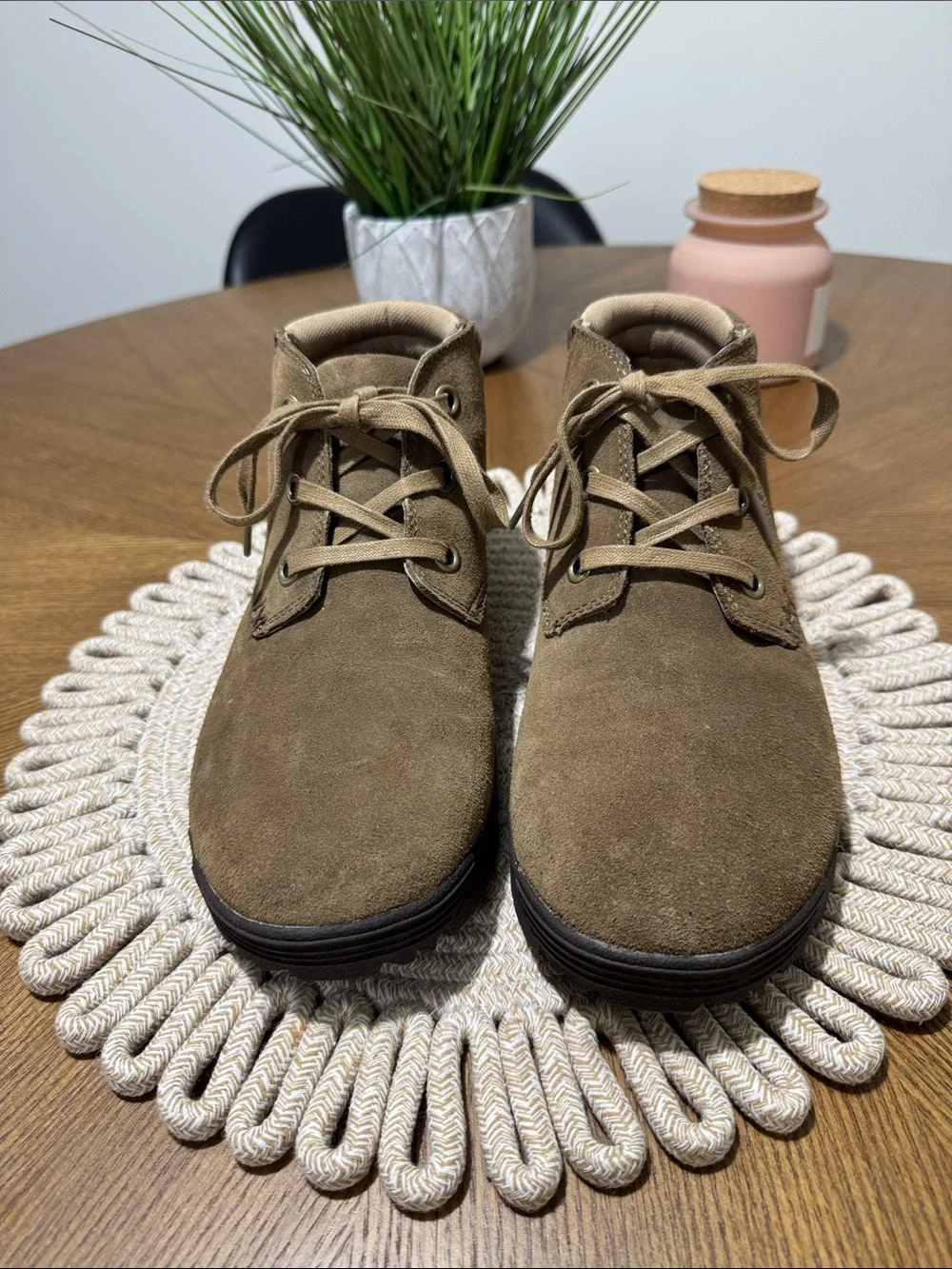 5.11 tactical mens 9.5 coyote dark tan pursuit cukka suede leather boots EUC